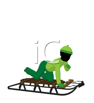 Santas Sled Clipart