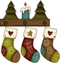 Christmas Candles Clipart