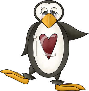 Christmas Penguin Clipart