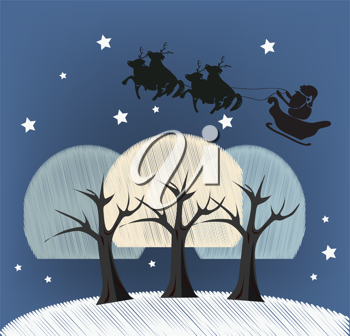 Santas Sleigh Clipart