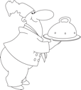 Waiter Clipart