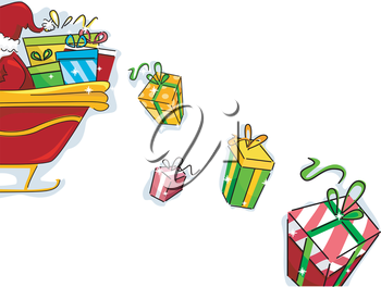 Santas Sleigh Clipart