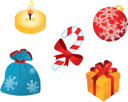 Christmas Candles Clipart