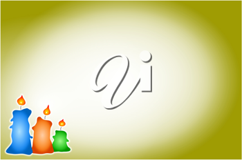 Christmas Candles Clipart