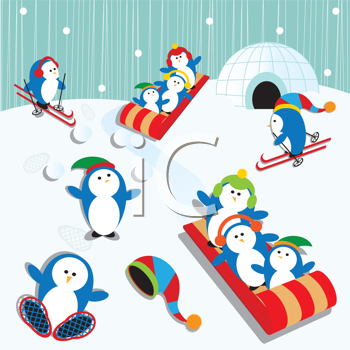 Santas Sled Clipart