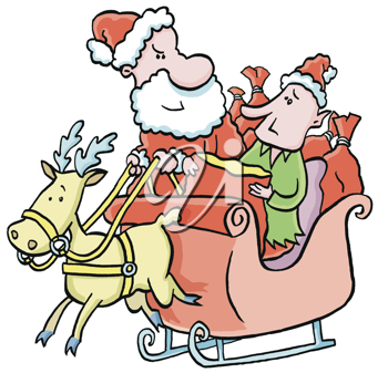 Santas Sleigh Clipart