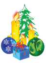 Christmas Candles Clipart