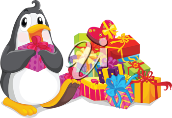 Christmas Penguin Clipart