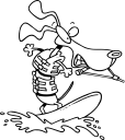 Skiing Clipart