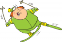 Skiing Clipart