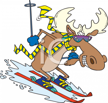 Skiing Clipart