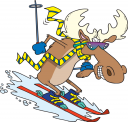 Skiing Clipart