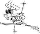 Skiing Clipart