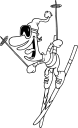 Skiing Clipart