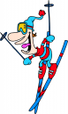 Skiing Clipart