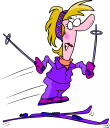 Skiing Clipart