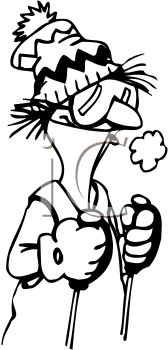 Skiing Clipart