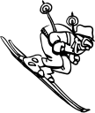 Skiing Clipart