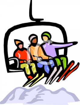 Skiing Clipart