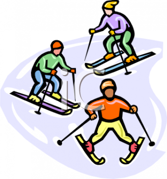 Skiing Clipart