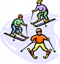 Skiing Clipart