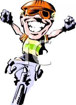 Biking Clipart