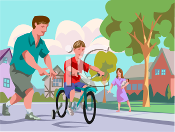 Biking Clipart