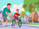 Biking Clipart