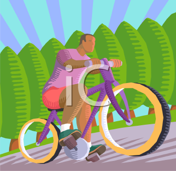 Biking Clipart