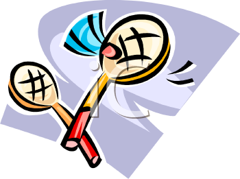 Royalty Free Badminton Clipart