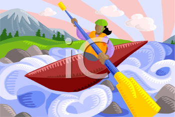 Canoe and Kayak Clipart