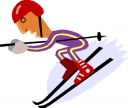 Skiing Clipart