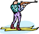 Skiing Clipart