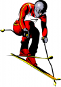 Skiing Clipart