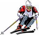 Skiing Clipart