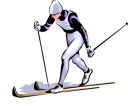 Skiing Clipart