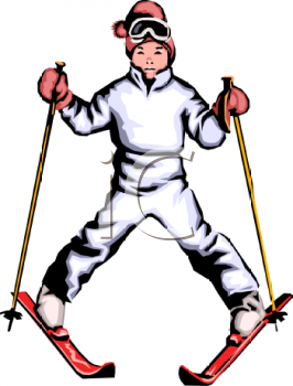 Skiing Clipart