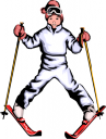 Skiing Clipart