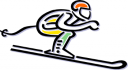 Skiing Clipart