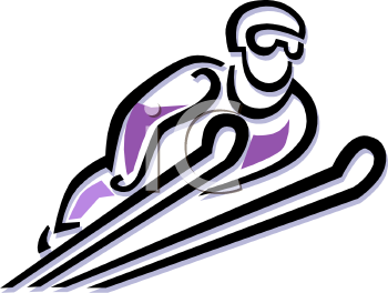 Skiing Clipart