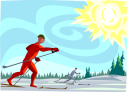 Skiing Clipart