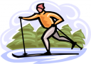 Skiing Clipart