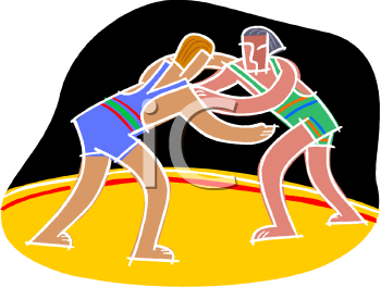 Wrestling Clipart