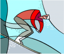 Skiing Clipart