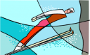 Skiing Clipart