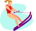 Skiing Clipart