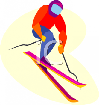 Skiing Clipart