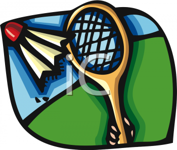 Royalty Free Badminton Clipart