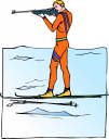 Skiing Clipart