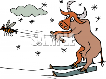 Skiing Clipart